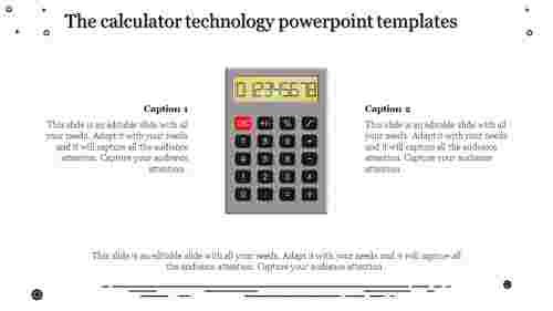 technology powerpoint templates-The calculator technology powerpoint templates